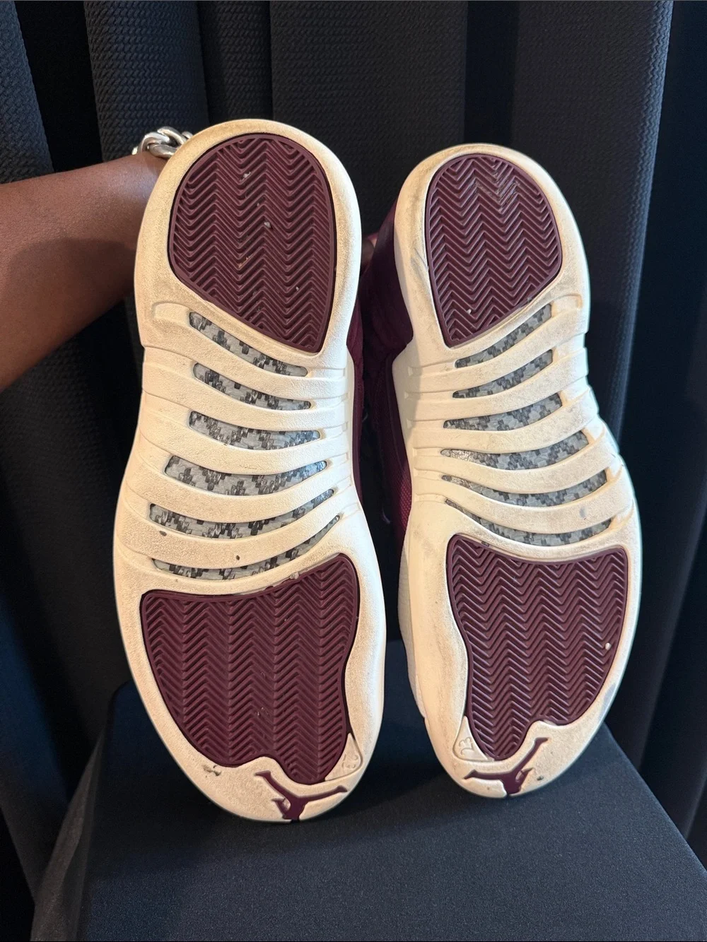 Jordan Men’s Sneakers in Burgundy with Cream Soles